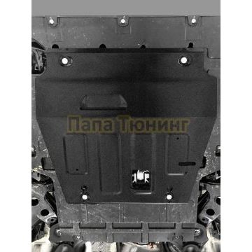 Защита картера + КПП + комплект крепежа AutoMax Сталь для Geely Atlas Pro;2021-;1 5 HEV;4WD;РКПП;Geely Azkarra;2019-2023;1 5 HEV;4WD;РКПП;Belgee X70