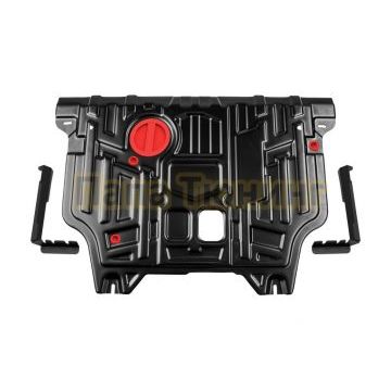 Защита картера + КПП + комплект крепежа Автоброня Сталь для Changan CS35 Plus;2022-;1.4;FWD;РКПП