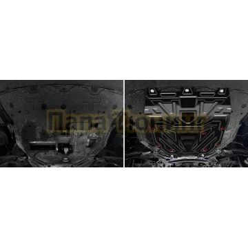 Защита картера + комплект крепежа АвтоБРОНЯ Сталь для Changan CS55 Plus;2022-;1.5;FWD;РКПП;Changan Uni-S;2024-;1.5;FWD;РКПП