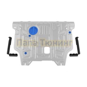 Защита картера + КПП + комплект крепежа RIVAL Алюминий для Changan CS35 Plus;2022-;1.4;FWD;РКПП