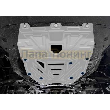 Защита картера + комплект крепежа Rival Алюминий для Changan CS55 Plus;2022-;1.5;FWD;РКПП;Changan Uni-S;2024-;1.5;FWD;РКПП