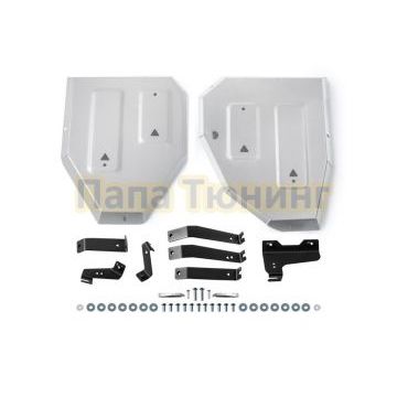 Защита топливного бака + комплект крепежа Rival Алюминий для Exeed LX 2023- V - 1.6T Робот 4WD.