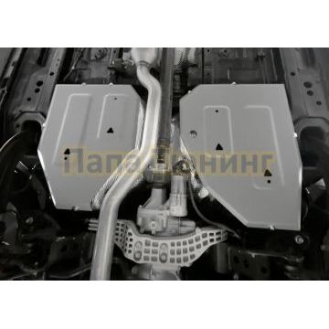 Защита топливного бака + комплект крепежа Rival Алюминий для Exeed LX 2023- V - 1.6T Робот 4WD.