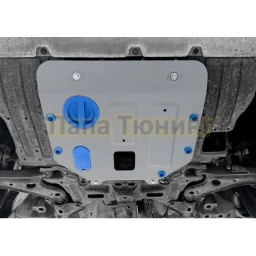 Защита картера + комплект крепежа Rival Алюминий для Honda Freed;Honda Fit;Honda Jazz;Honda Insight