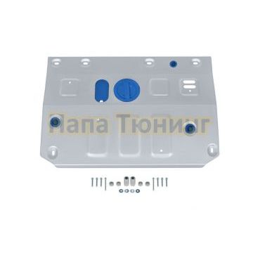 Защита картера + комплект крепежа Rival Алюминий для Hongqi HS3 V - 2.0 АКПП полный V - 1.5 Робот передний 2024-