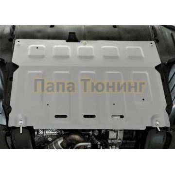 Защита картера + КПП + комплект крепежа Rival Алюминий для Москвич 6;2023-;1 5;FWD;РКПП; Москвич 6;2023-;1 5;FWD;CVT; JAC J7 Plus; 2023-;1 5; FWD; РКПП