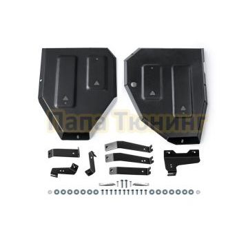 Защита топливного бака + комплект крепежа Автоброня Сталь для Exeed LX 2023- V - 1.6T Робот 4WD