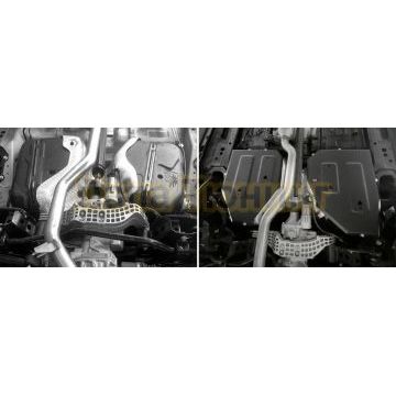 Защита топливного бака + комплект крепежа Автоброня Сталь для Exeed LX 2023- V - 1.6T Робот 4WD