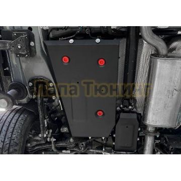 Защита топливного бака + комплект крепежа АвтоБРОНЯ Сталь для EXEED VX;2021-2024;2 0;4WD;РКПП