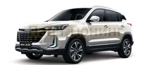 НОВИНКА! Защита картера, накладки на пороги и фаркопы для BAIC X35 2023-!