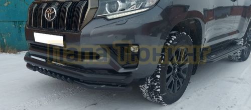 НОВИНКА! Защита бампера и штатного порога для Toyota Land Cruiser Prado 150 2017-!