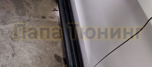 Пороги алюминиевые Rival Black для Geely Atlas 2018-2019