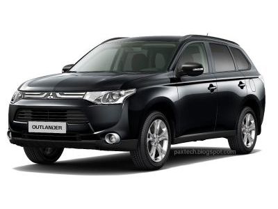 Защита бампера Mitsubishi Outlander 2012-2014