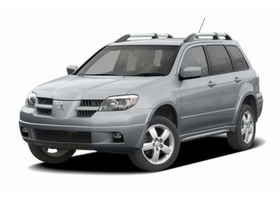 Дефлекторы капота и окон ( ветровики) Mitsubishi Outlander 2003-2006