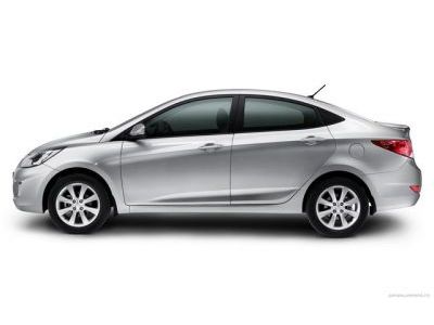 Накладка на пороги, накладки на задний бампера Hyundai Solaris 2010-2014