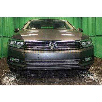 Защита радиатора Volkswagen Passat B8 1.8 / 2.0 2014- (3 части) chrome