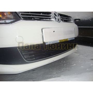 Защита радиатора Volkswagen Polo хэтчбек 2010-2014 black