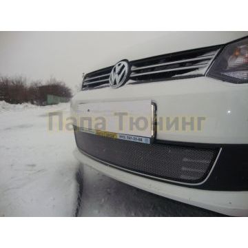 Защита радиатора Volkswagen Polo хэтчбек 2010-2014 black