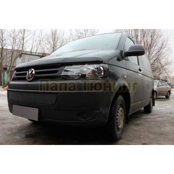 Защита радиатора Volkswagen T5 рестайлинг (Transporter, Multivan, Caravelle) 2009- black