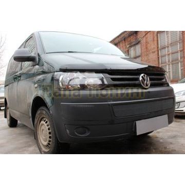Защита радиатора Volkswagen T5 рестайлинг (Transporter, Multivan, Caravelle) 2009- black