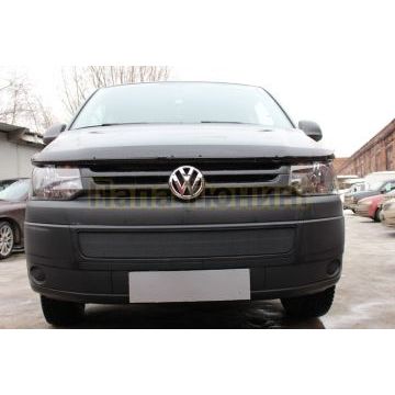 Защита радиатора Volkswagen T5 рестайлинг (Transporter, Multivan, Caravelle) 2009- black