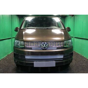 Защита радиатора Volkswagen T6 (Multivan,Caravelle) 2015- (2 части) chrome низ