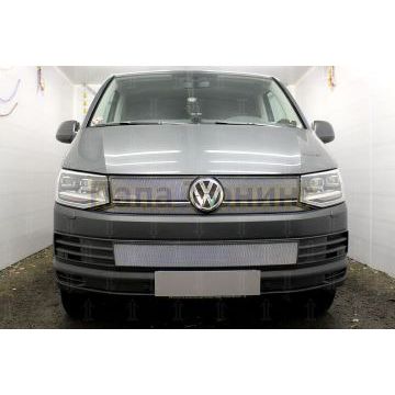 Защита радиатора Volkswagen T6 (Transporter,Multivan,Caravelle), (TrendLine) 2015- chrome низ