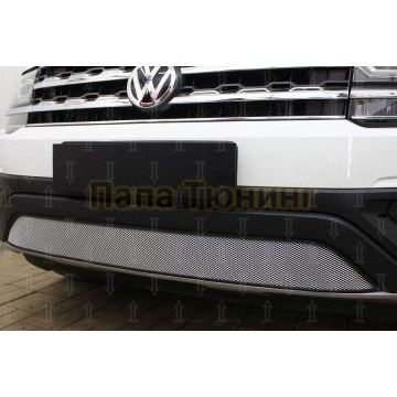 Защита радиатора Volkswagen Teramont 2017- chrome низ