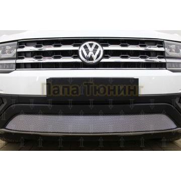 Защита радиатора Volkswagen Teramont 2017- chrome низ