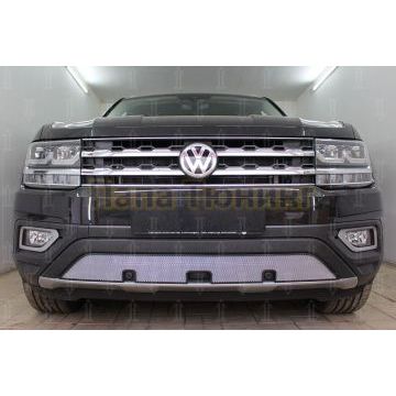 Защита радиатора Volkswagen Teramont 2017- chrome низ с парктроником