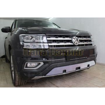 Защита радиатора Volkswagen Teramont 2017- chrome низ с парктроником