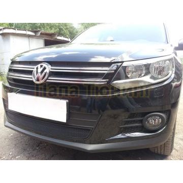Защита радиатора Volkswagen Tiguan (рестайлинг) 2011-2016 black