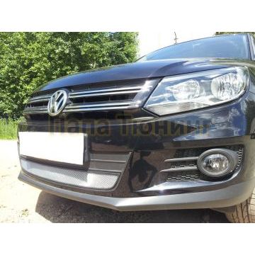 Защита радиатора Volkswagen Tiguan (рестайлинг) 2011-2016 chrome