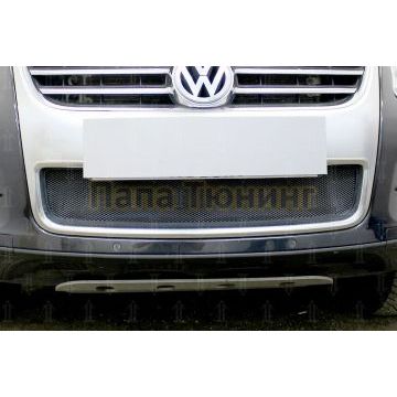 Защита радиатора Volkswagen Touareg I 2007-2010 боковая часть (4 части) black