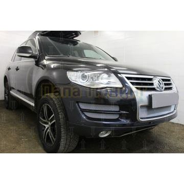 Защита радиатора Volkswagen Touareg I 2007-2010 боковая часть (4 части) chrome