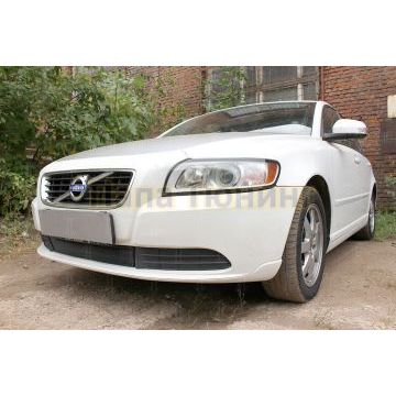 Защита радиатора Volvo S40 II (рестайлинг) 2007-2012 black низ