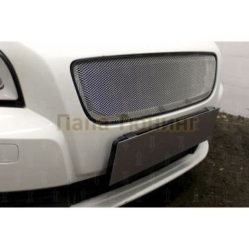 Защита радиатора Volvo S40 II (рестайлинг) 2007-2012 3D chrome верх (устанавливается вместо штатной)