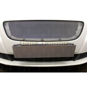 Защита радиатора Volvo S40 II (рестайлинг) 2007-2012 3D chrome верх (устанавливается вместо штатной)