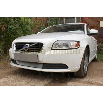 Защита радиатора Volvo S40 II (рестайлинг) 2007-2012 chrome низ
