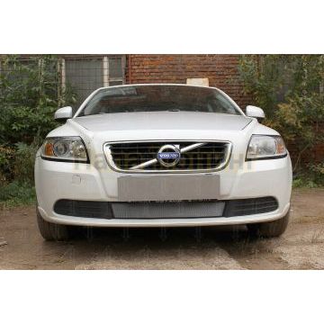 Защита радиатора Volvo S40 II (рестайлинг) 2007-2012 chrome низ