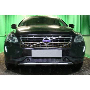 Защита радиатора Volvo XC60 2017- black низ с парктроником