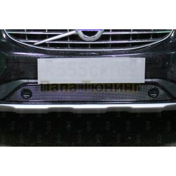 Защита радиатора Volvo XC60 2017- black низ с парктроником