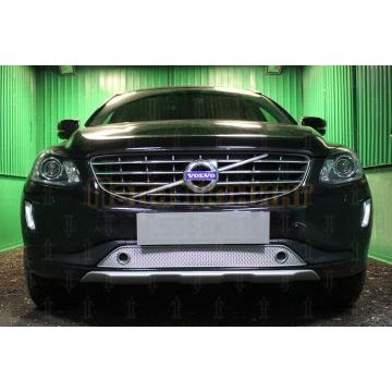 Защита радиатора Volvo XC60 2017- chrome низ с парктроником
