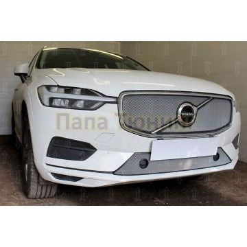 Защита радиатора Volvo XC60 2017- (Momentum) (2 части) chrome верх