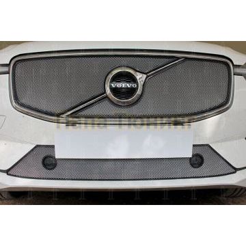 Защита радиатора Volvo XC60 2017- (Momentum) (2 части) chrome верх