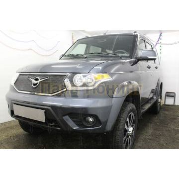 Защита радиатора Уаз Патриот (рестайлинг 3) 2016- black