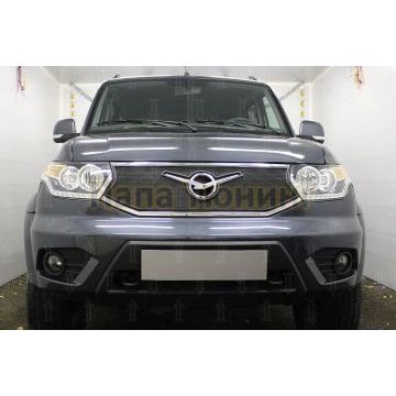 Защита радиатора Уаз Патриот (рестайлинг 3) 2016- black