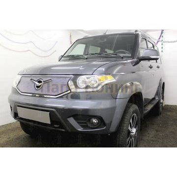 Защита радиатора Уаз Патриот (рестайлинг 3) 2016- chrome