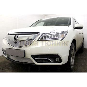 Защита радиатора Acura MDX III 2014- chrome низ PREMIUM
