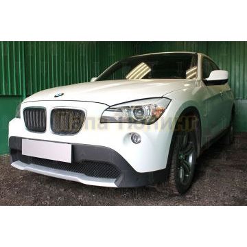 Защита радиатора BMW X1 I E84 2009-2012 (3D) black PREMIUM